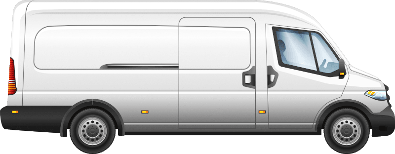 Extra long wheel base van